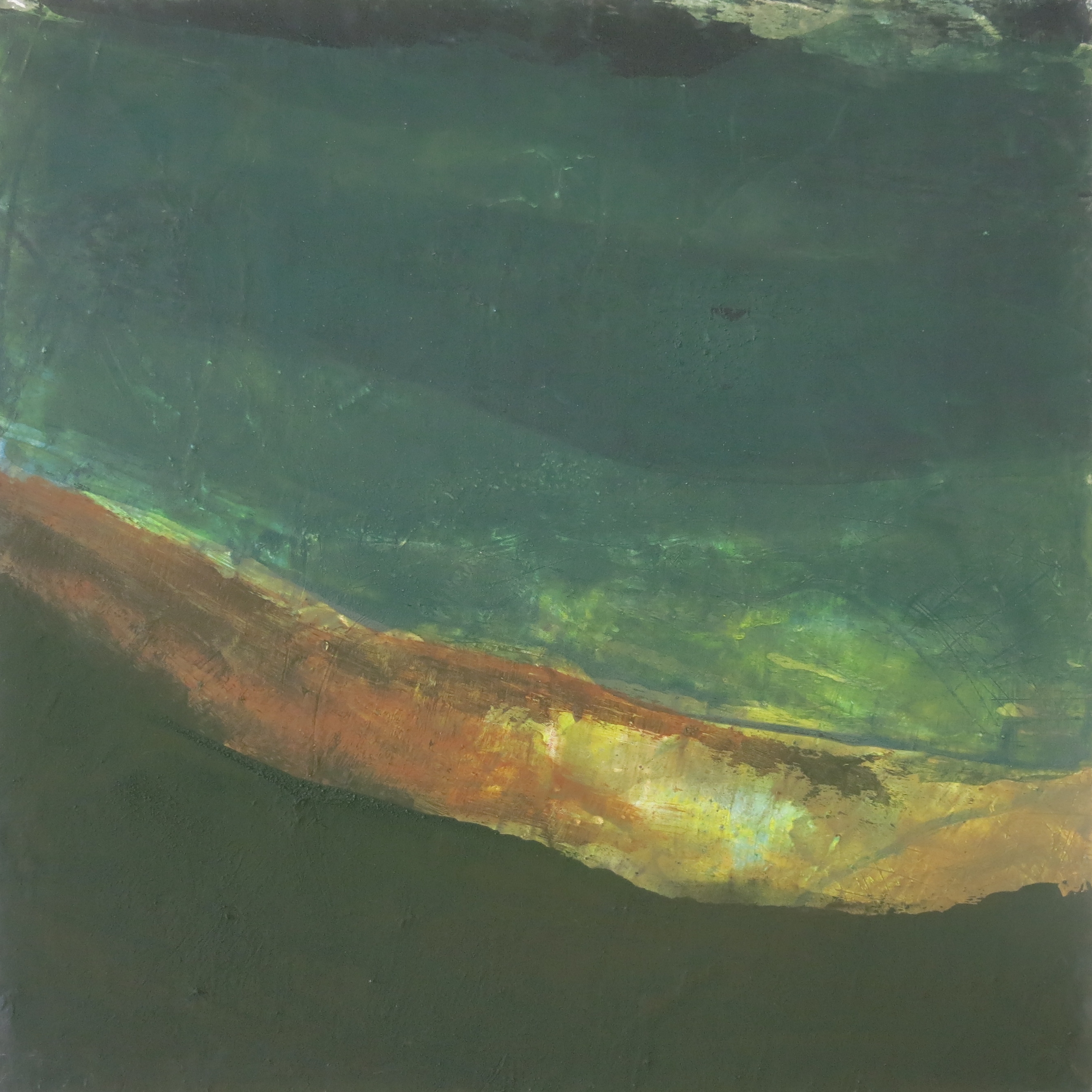 Série Maps n° 4 : au bord, 80 x 80 cm. 2020