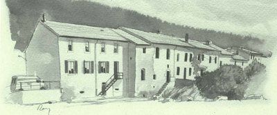 Leschères, village-rue