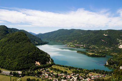 Vue sur le lac de Coiselet