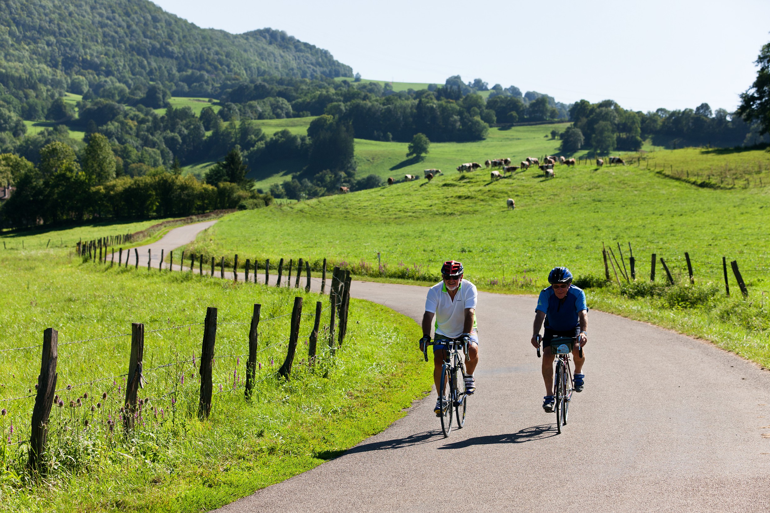 Cyclistes en Petite Montagne