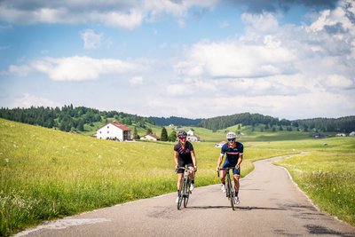 Cyclistes sur la GTJ