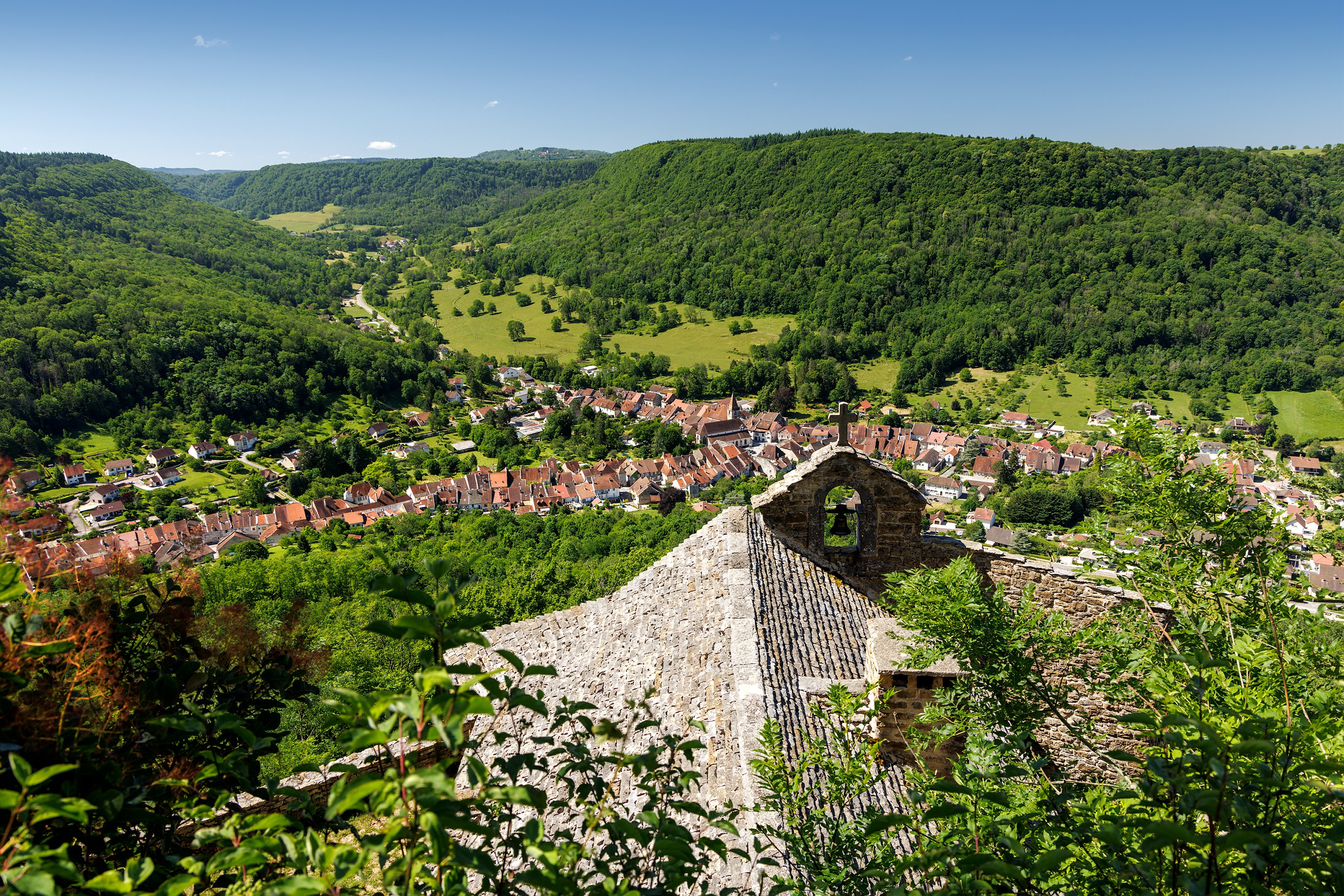 Vue depuis L'Ermitage sur Conliège