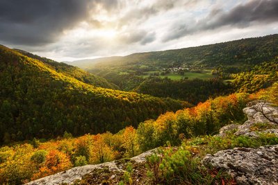 Vallée de la Bienne depuis Lézat