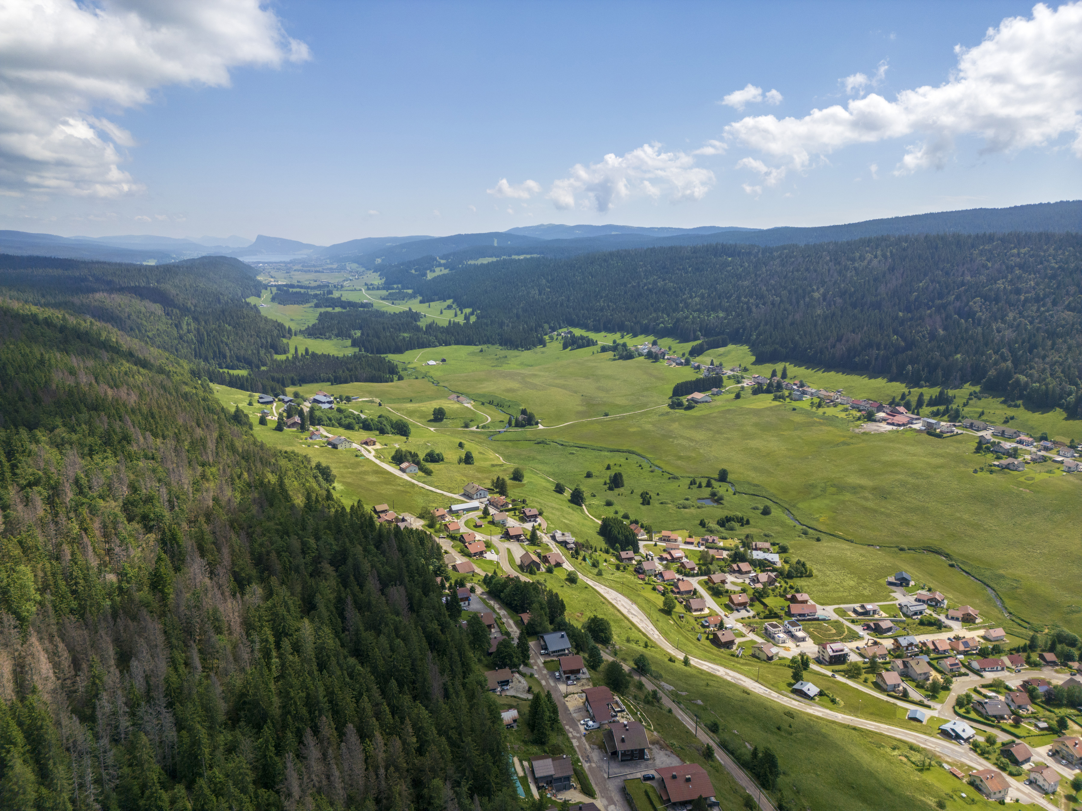 Vue aérienne Bois-d'Amont