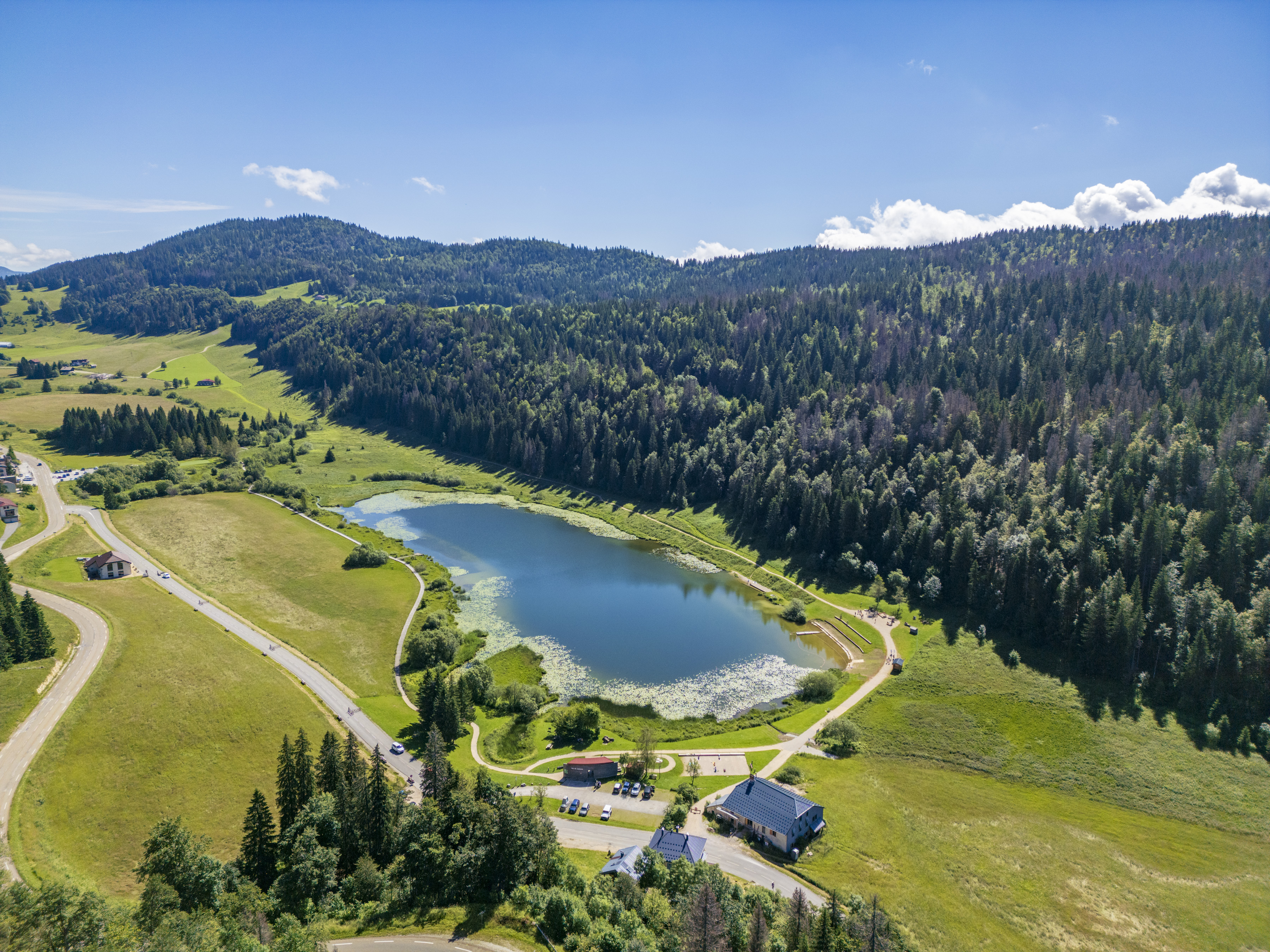 Lac de Lamoura aerienne