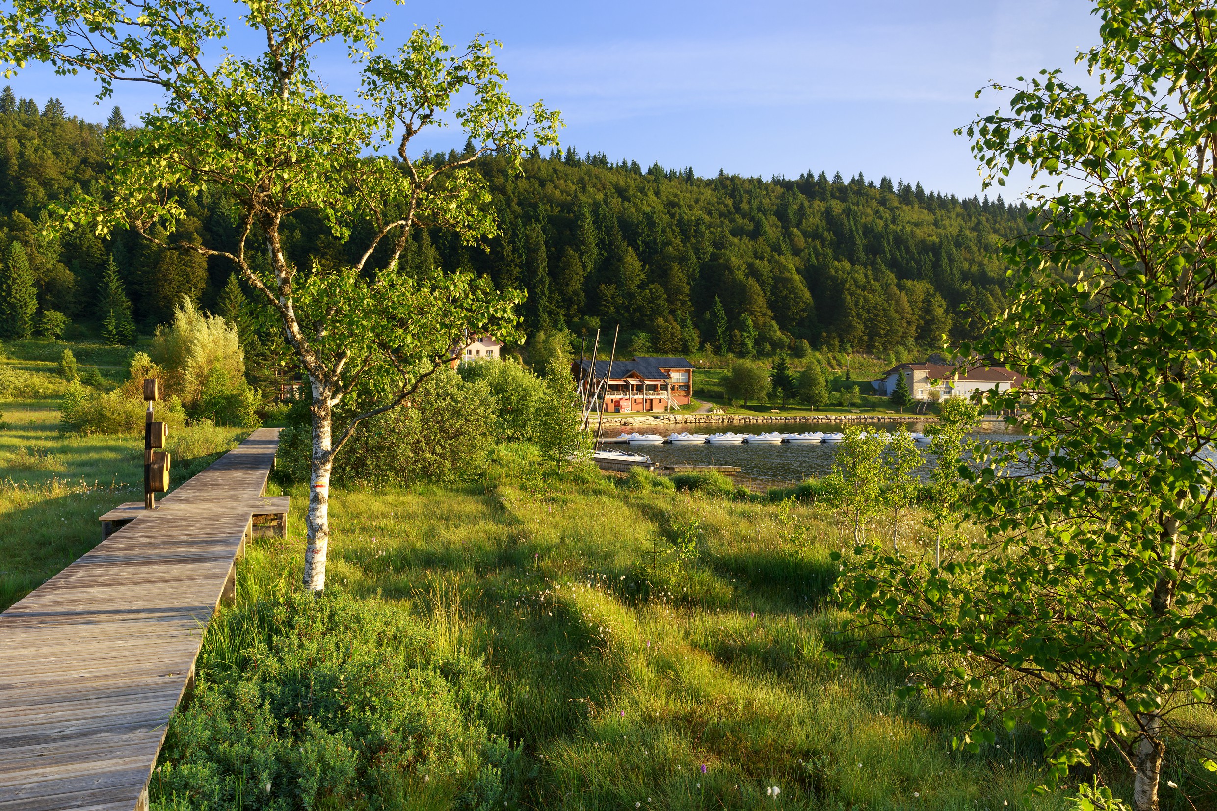 Platelage du lac des Rousses