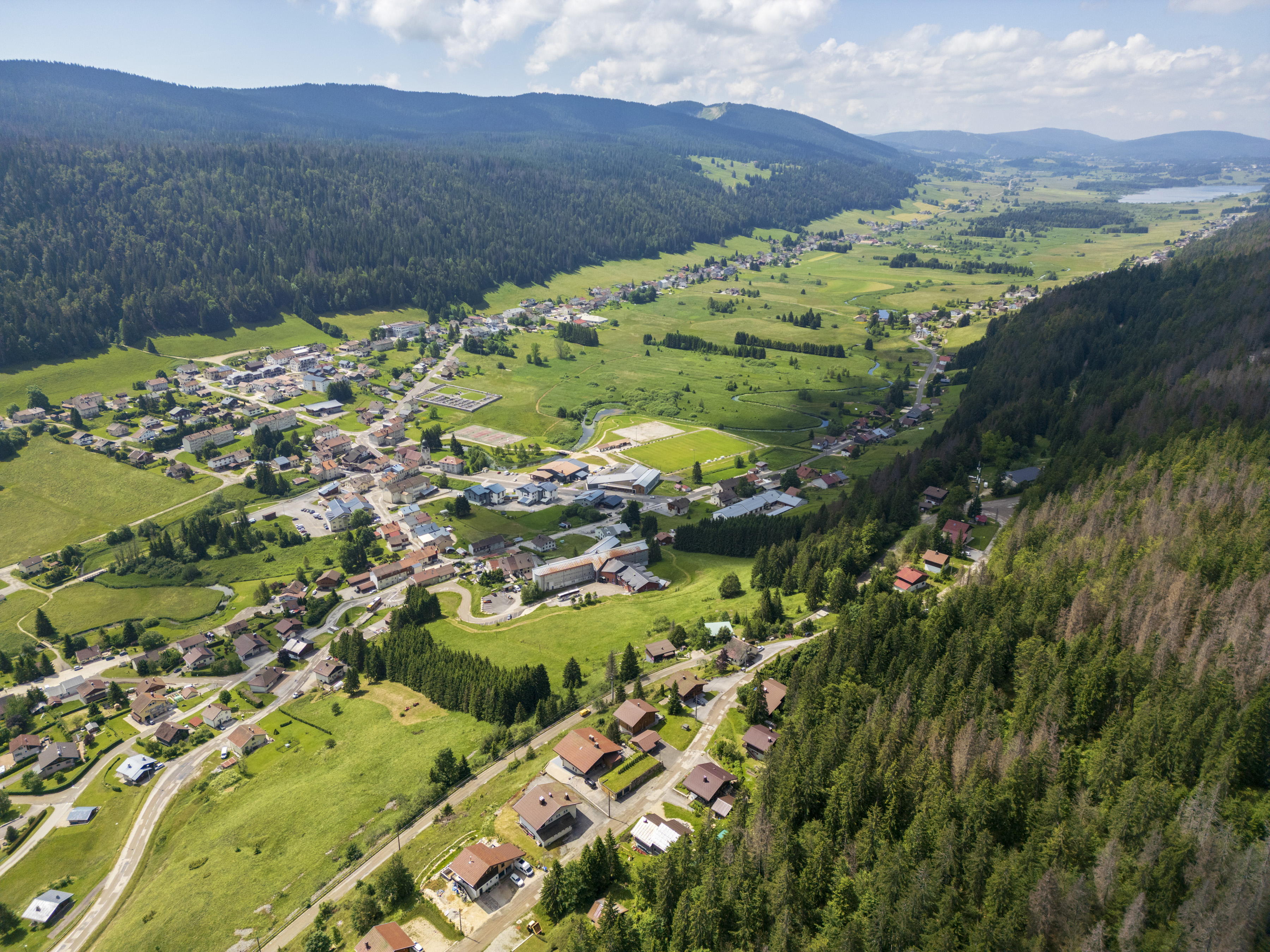 Vue aérienne Bois-d'Amont