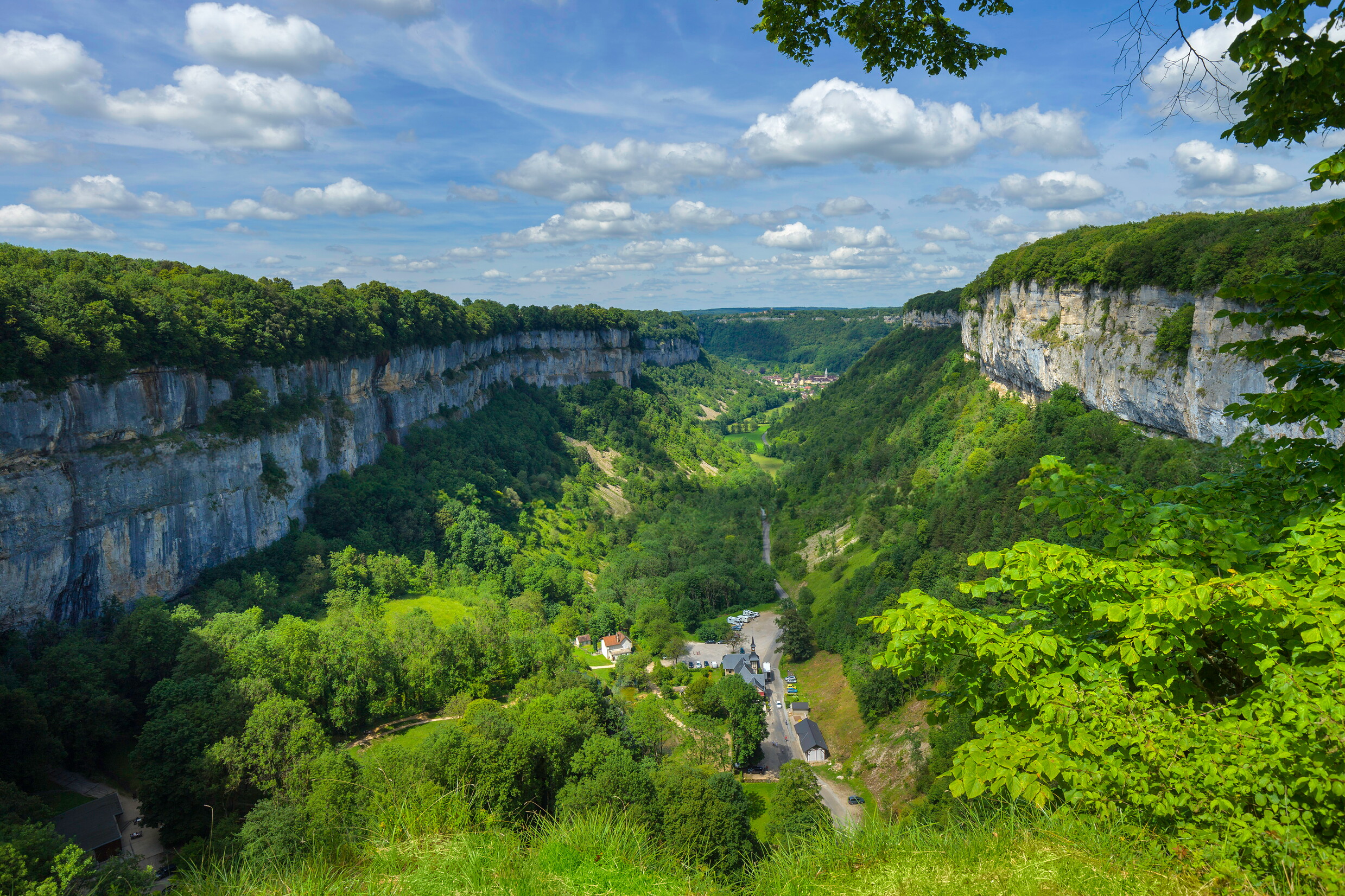 Reculée de Baume-les-Messieurs vue depuis Crançot