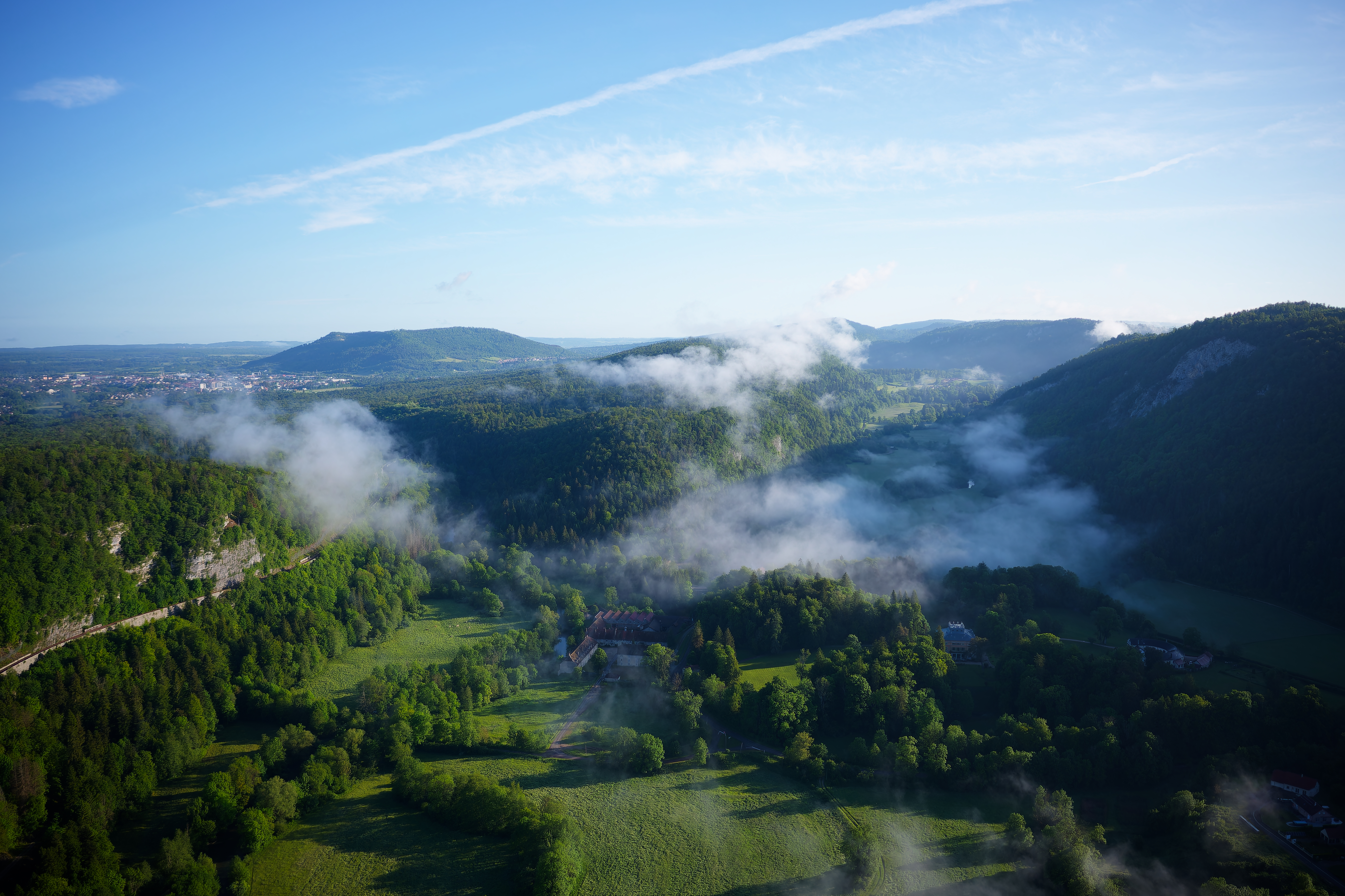 Vue aérienne sur la plaine de Syam et Côte Poire